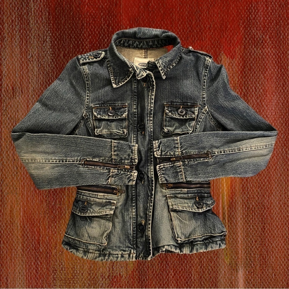 OLD NAVY Women’s Denim Military Jacket